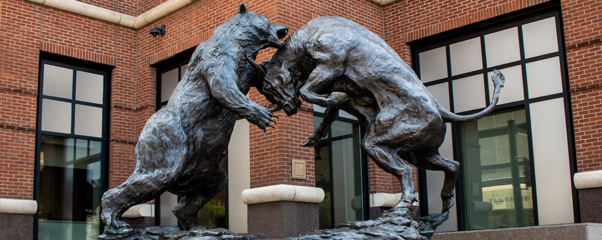 "Forces" statue in front of Stifel headquarters St. Louis MO